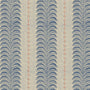 Land & Shore Fintra Stripe Blackout Made To Measure Roller Blind Blue Red Sample Image