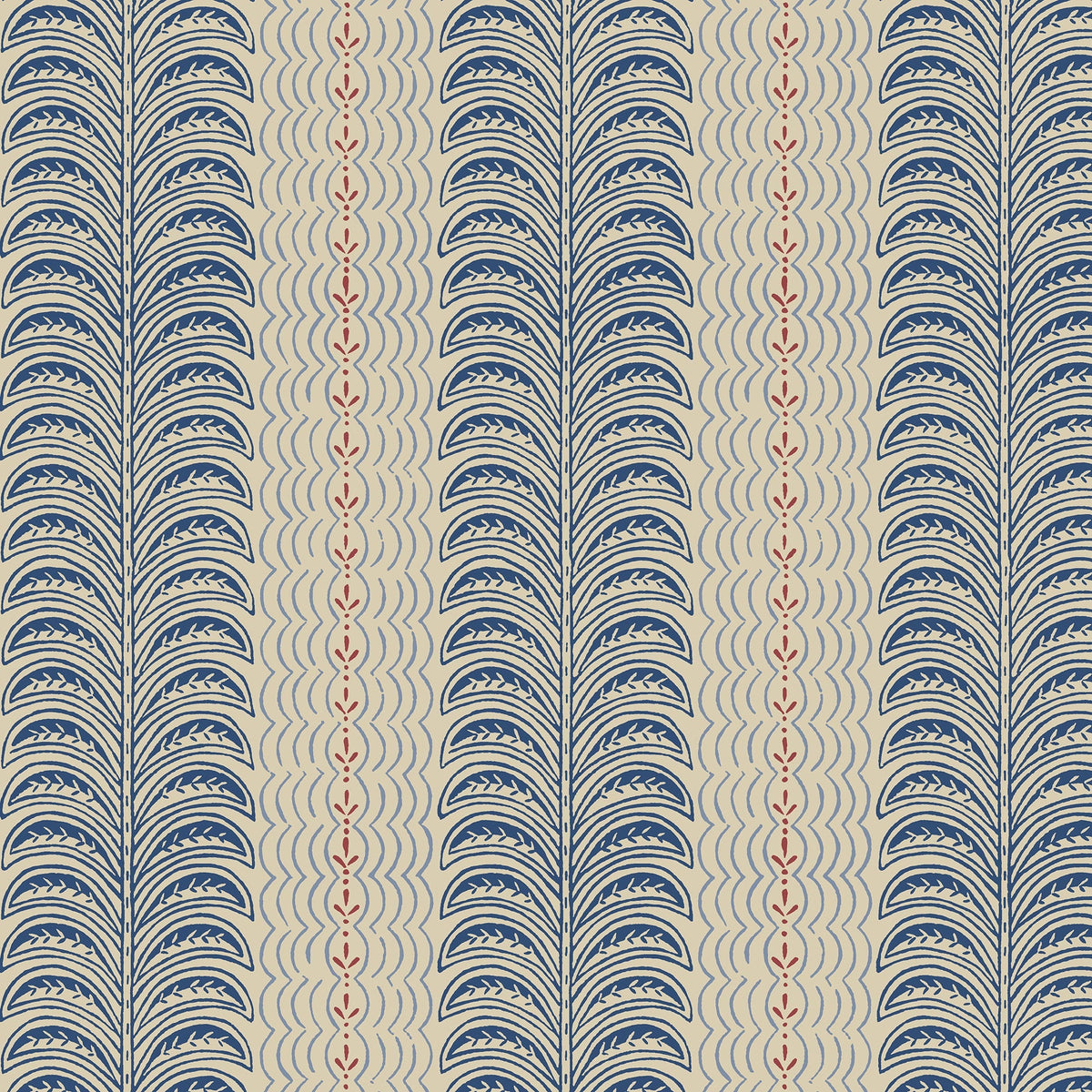 Land & Shore Fintra Stripe Translucent Made To Measure Roller Blind Blue Red