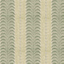 Land & Shore Fintra Stripe Blackout Made To Measure Roller Blind Green Sample Image