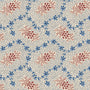Land & Shore Lorie Blackout Made To Measure Roller Blind Blue Red Sample Image