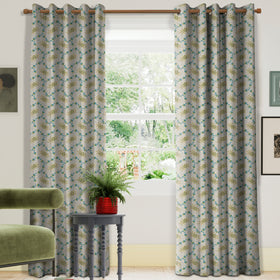 Land & Shore Lorie Made To Measure Curtains Green