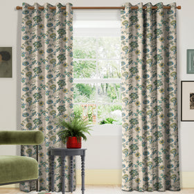 Land & Shore Orchard Made To Measure Curtains Green