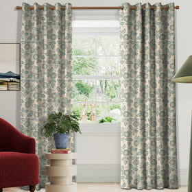 Land & Shore River Made To Measure Curtains Green