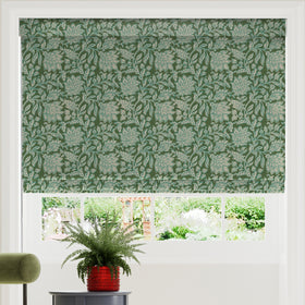 Land & Shore Rowallane Made To Measure Roman Blind Green