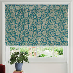 Land & Shore Rowallane Made To Measure Roman Blind Teal