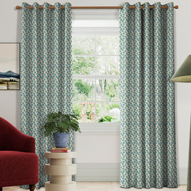 Land & Shore Seedling Made To Measure Curtains Teal