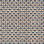 Land & Shore Dawn Blackout Made To Measure Roller Blind Blue Red Sample Image
