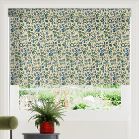 Land & Shore Esther Blackout Made To Measure Roller Blind Green