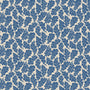Land & Shore Oak Leaf Blackout Made To Measure Roller Blind Blue Sample Image