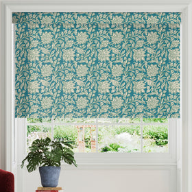 Land & Shore Rowallane Blackout Made To Measure Roller Blind Teal