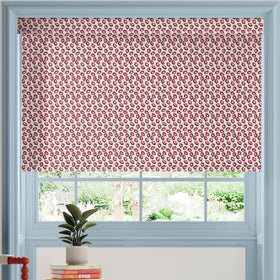 Land & Shore Seedling Blackout Made To Measure Roller Blind Red Blue