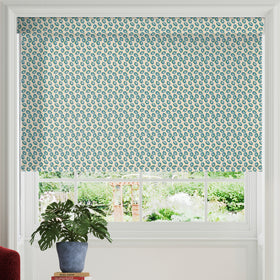 Land & Shore Seedling Blackout Made To Measure Roller Blind Teal