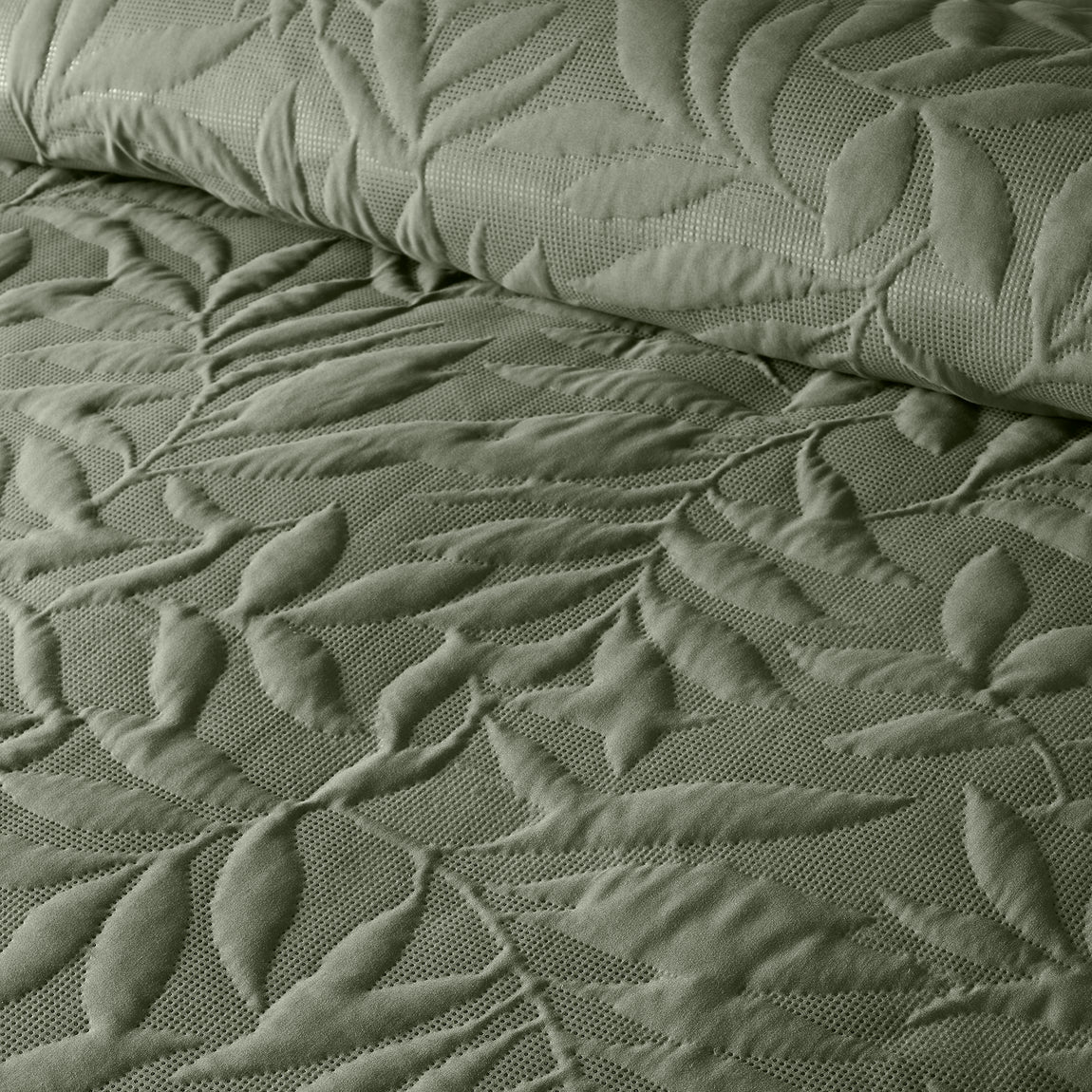 Serene Luana Duvet Cover Bedding Set Dark Green