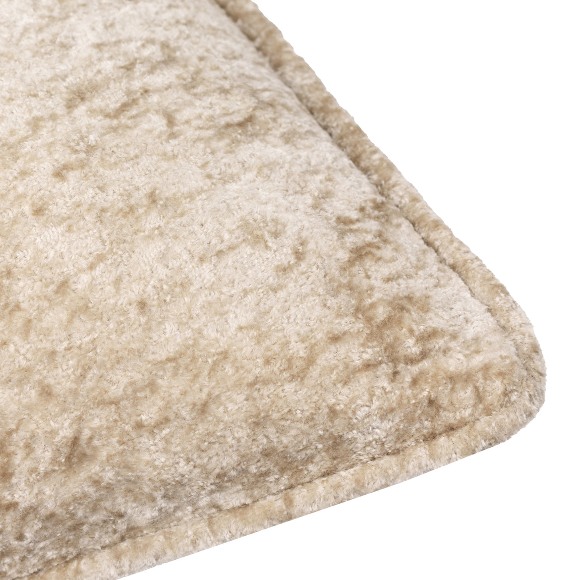 Paoletti Lustre Velvet 50cm x 50cm Filled Cushion Champagne