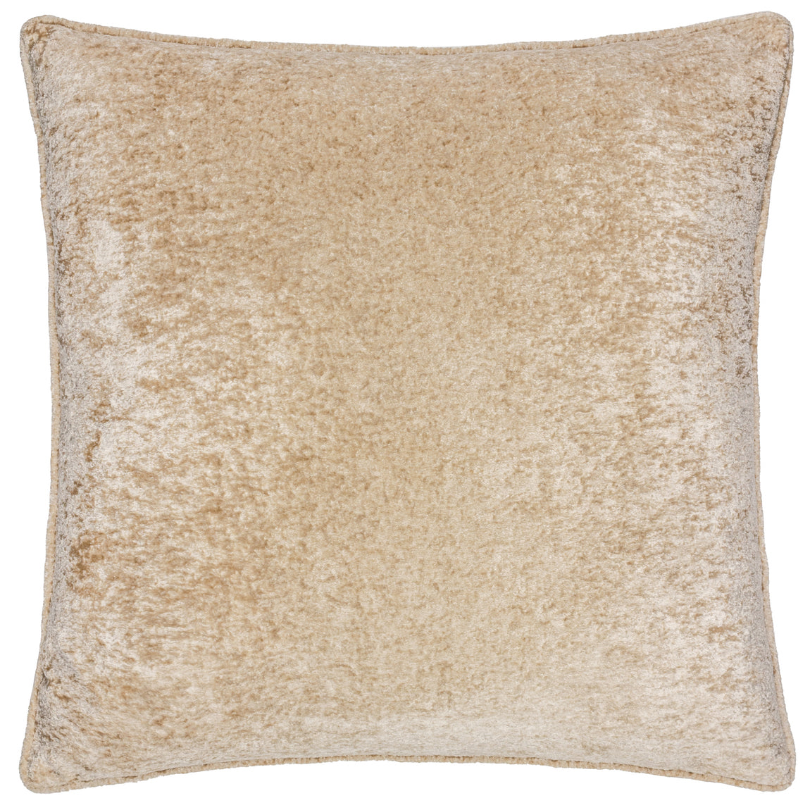 Paoletti Lustre Velvet 50cm x 50cm Filled Cushion Champagne