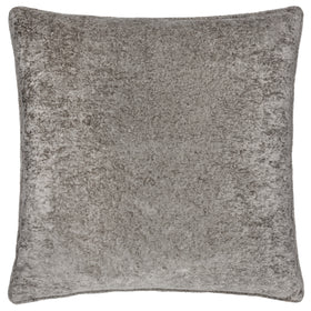Paoletti Lustre Velvet 50cm x 50cm Filled Cushion Pewter