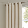 Paoletti Lustre Velvet Ready Made Eyelet Curtains Ivory