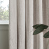 Paoletti Lustre Velvet Ready Made Eyelet Curtains Silver