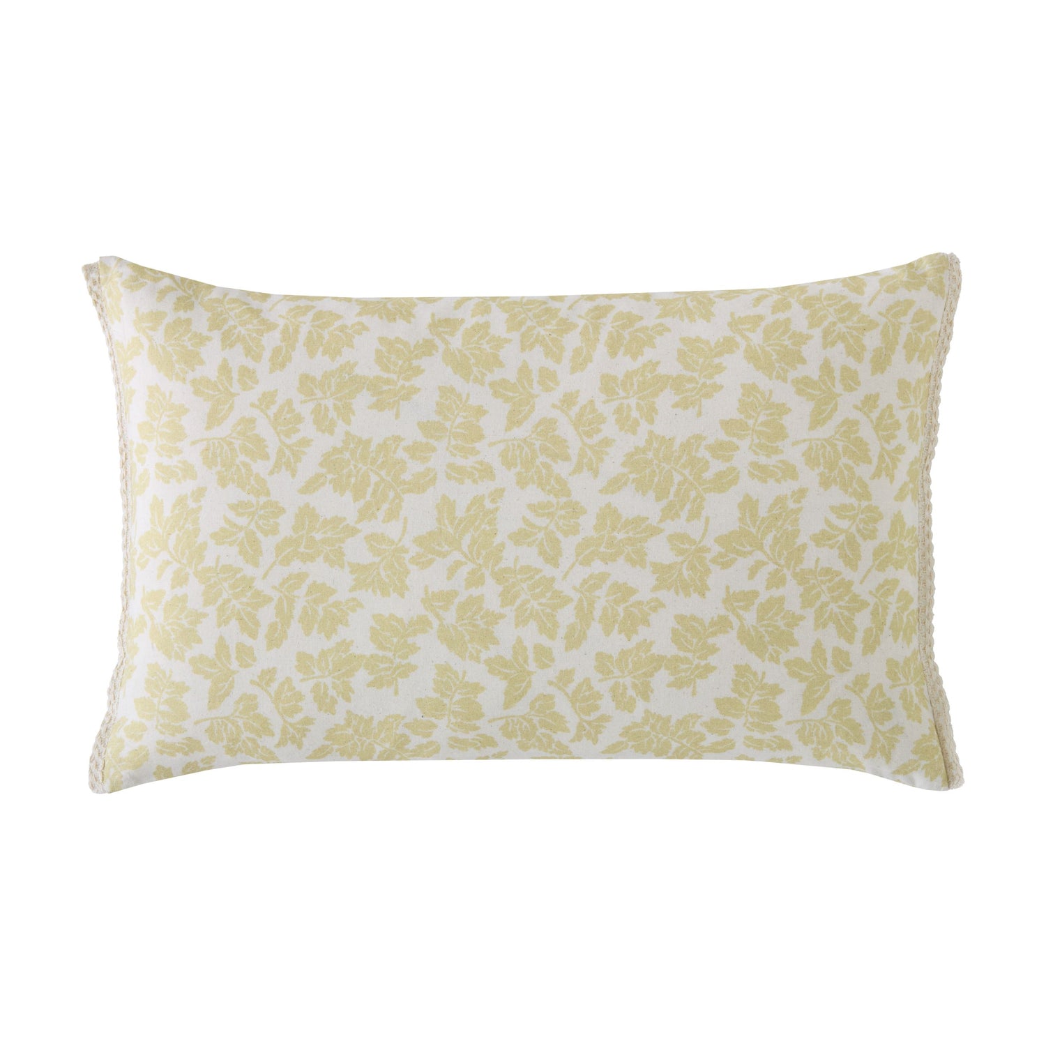 Laura Ashley Lady Fern 30cm x 50cm Filled Boudoir Ochre Yellow