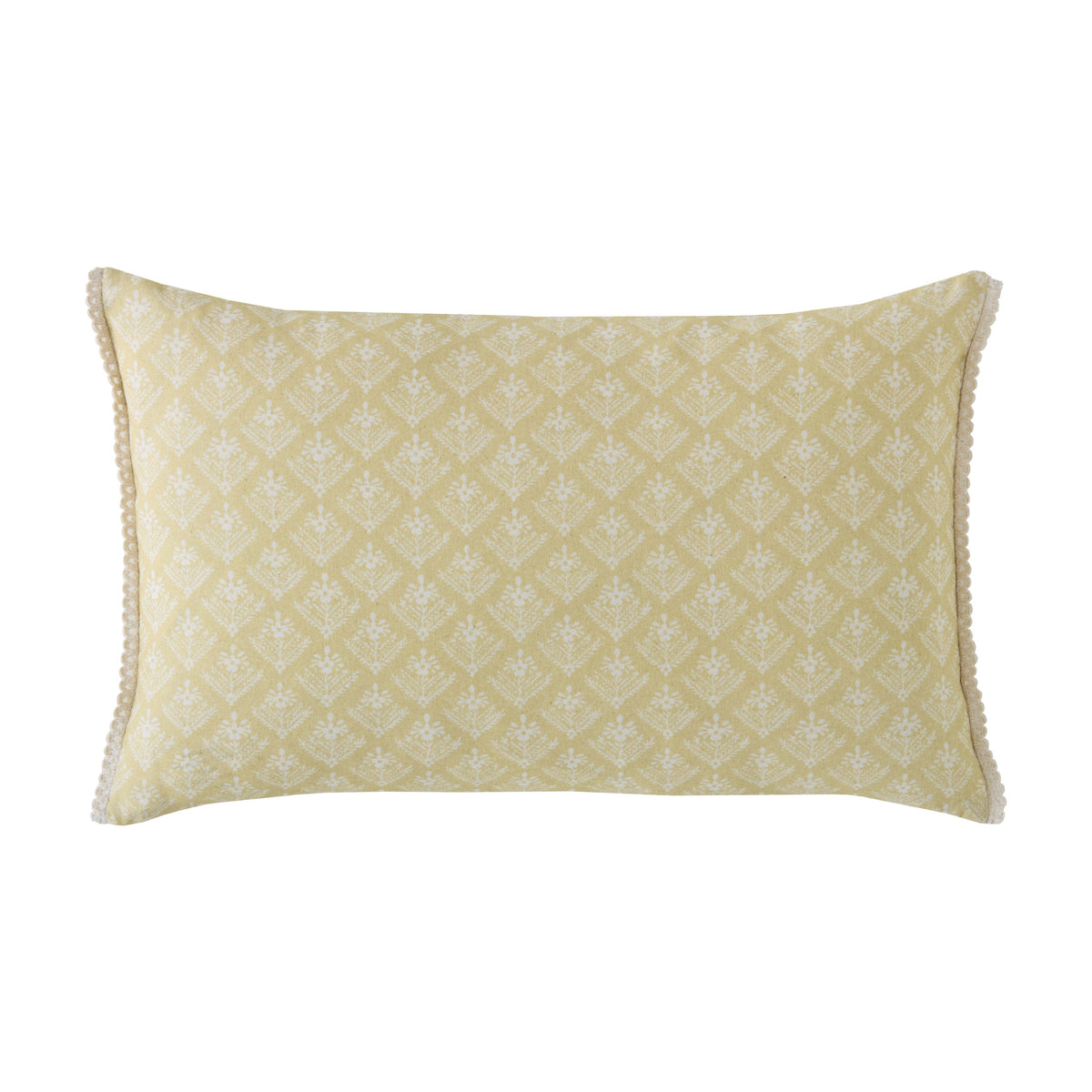 Laura Ashley Lady Fern 30cm x 50cm Filled Boudoir Ochre Yellow