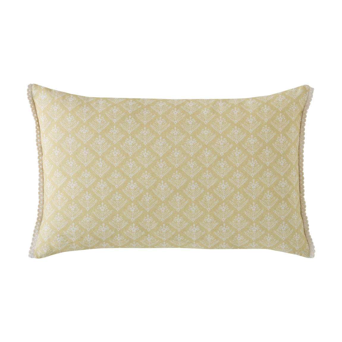 Laura Ashley Lady Fern 30cm x 50cm Filled Boudoir Ochre Yellow