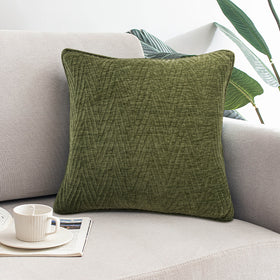 Sundour Langley 45cmx45cm Filled Cushion 45cm x 45cm Olive