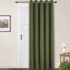 Sundour Langley 66x84 Ready Made Eyelet Door Curtain Olive