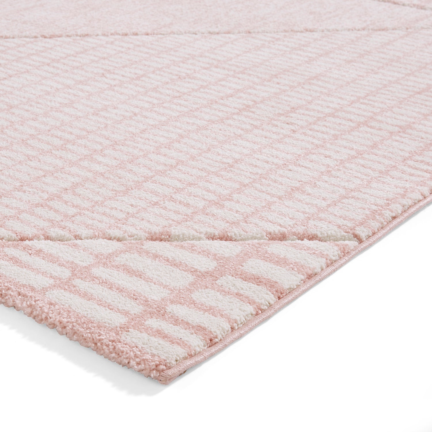 Catherine Lansfield Larsson Modern Abstract Rug Rose