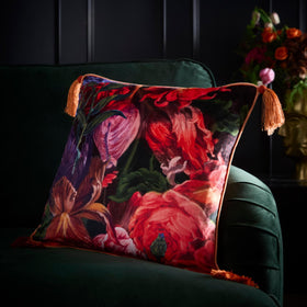 Laurence Llewelyn-Bowen Grande Chintz Velvet Filled Cushion 43cm x 43cm Multi