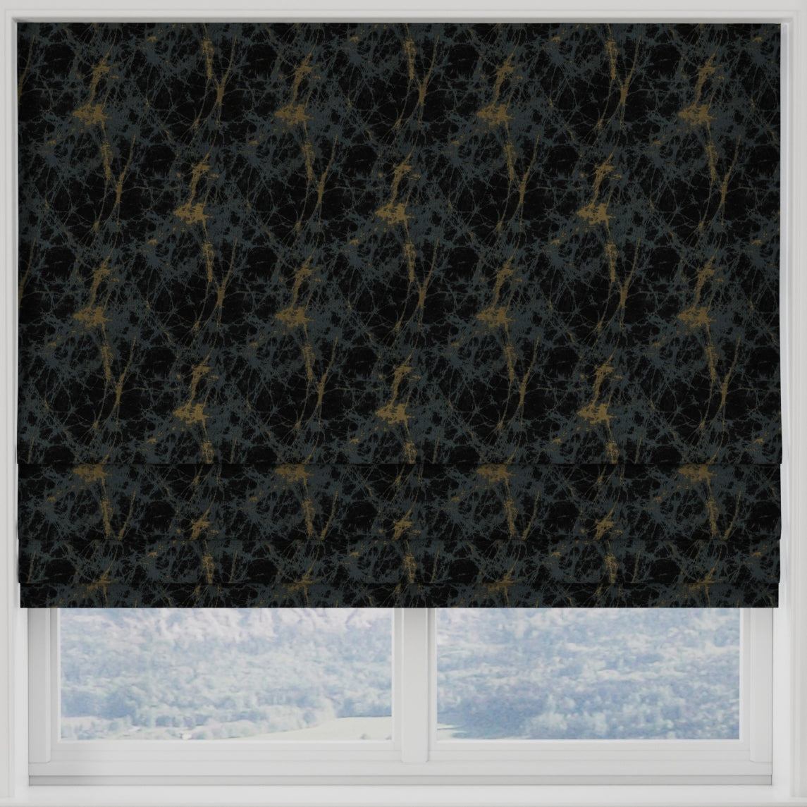 Lava Made to Measure Roman Blind Teal