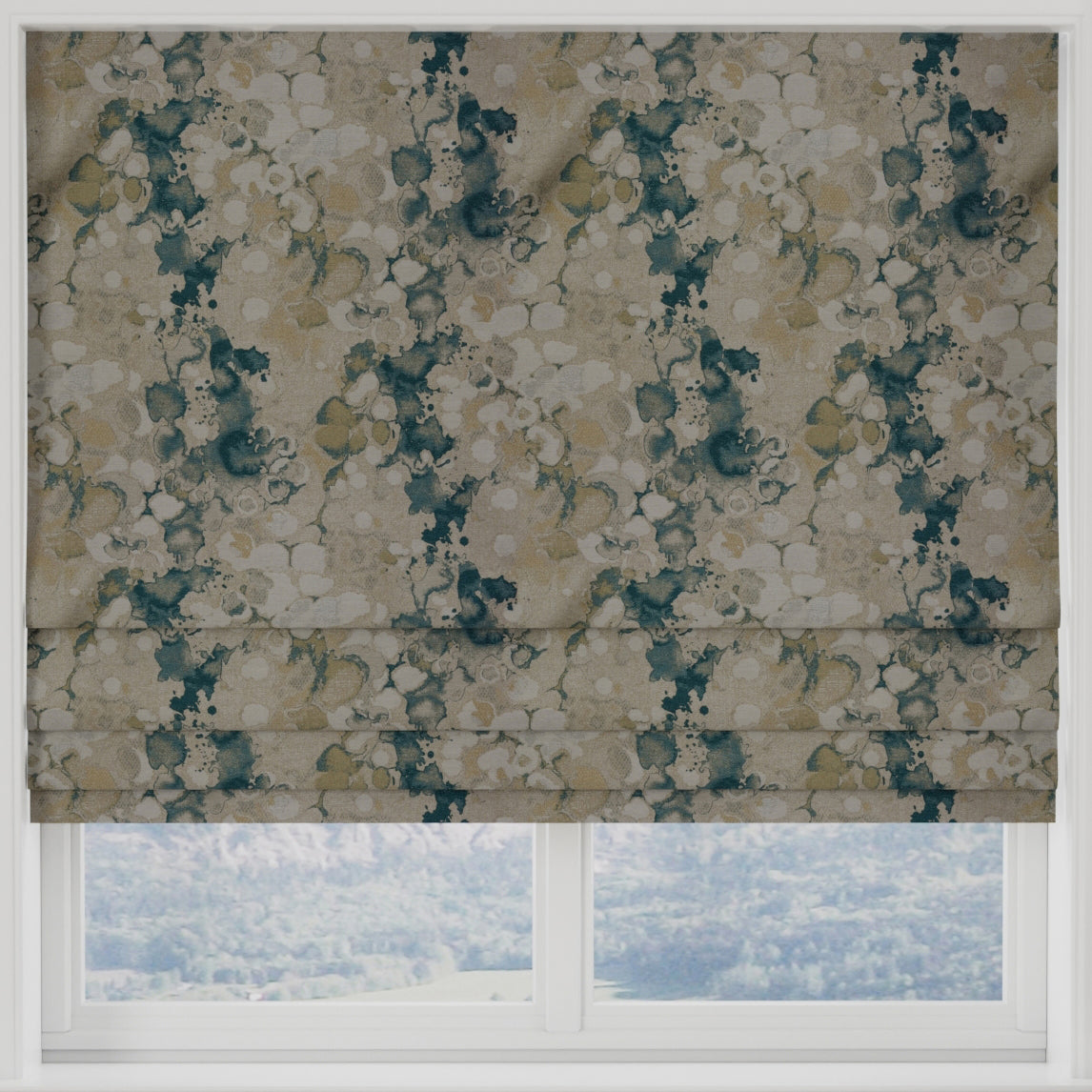 Laverne Made to Measure Roman Blind Duckegg