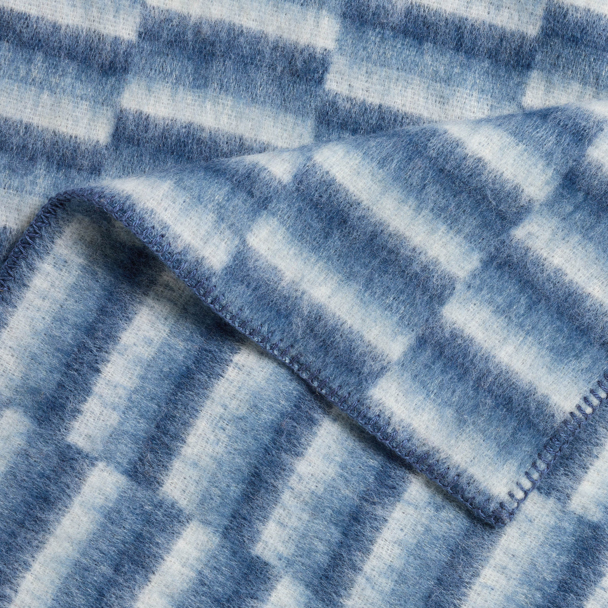 Laura Ashley Lawton 130cm x 170cm Throw Dark Seaspray Blue