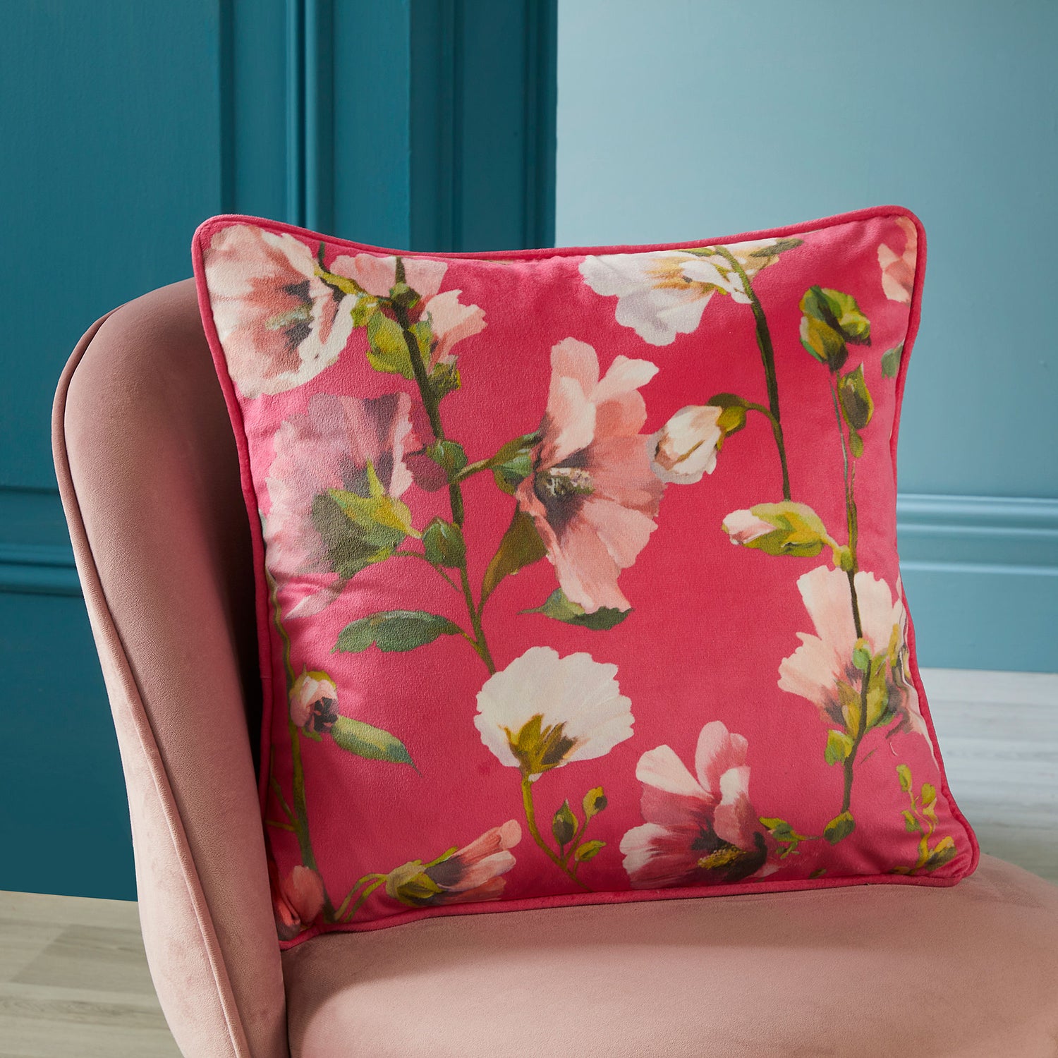 Soiree Layla Filled Cushion 43cm x 43cm Pink