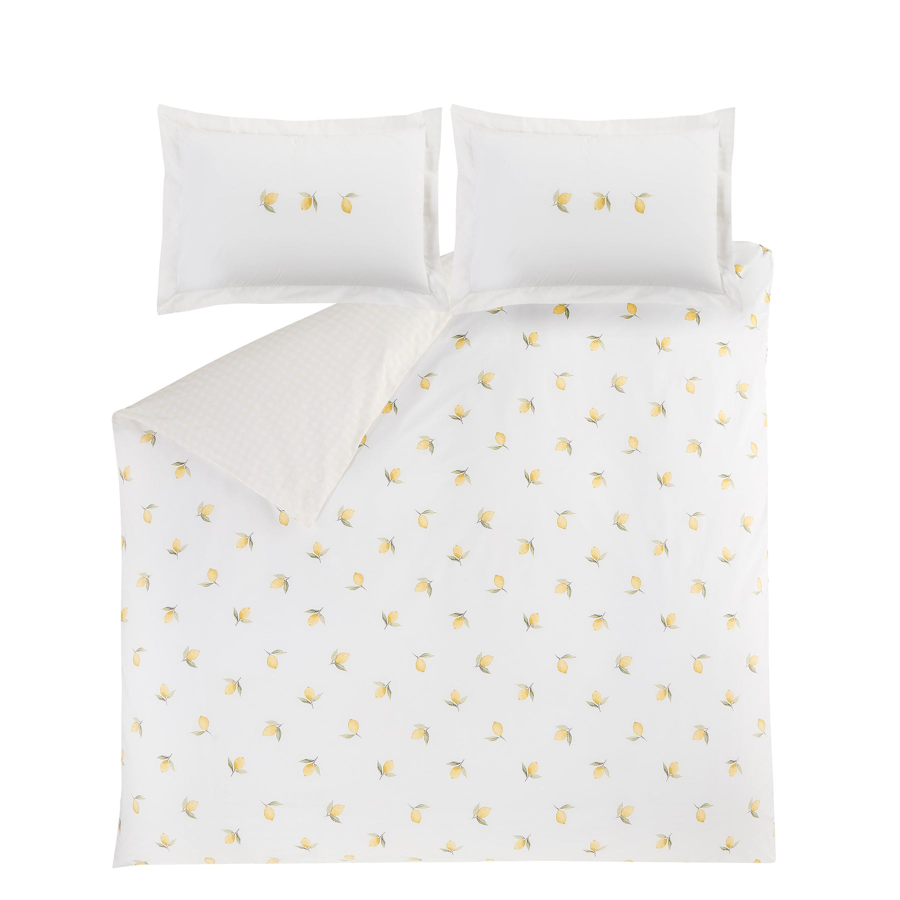 Sophie Allport Lemons Duvet Cover Bedding Set White Yellow