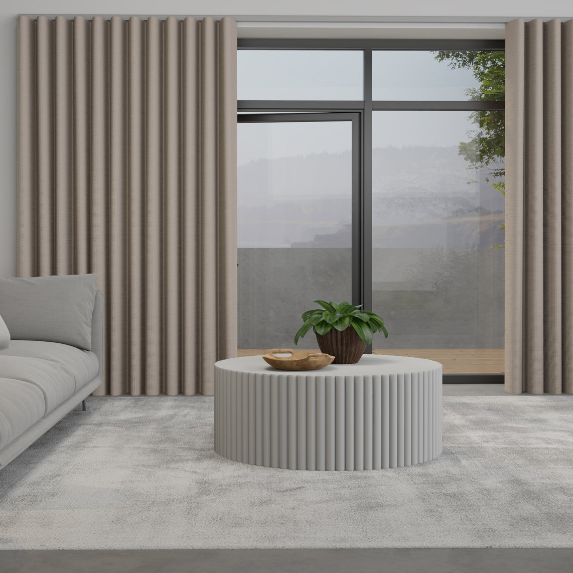 Lavery Made to Measure Wave Curtain + FREE Track Haze