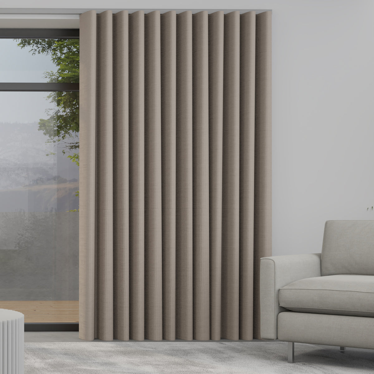 Lavery Made to Measure Wave Curtain + FREE Track Haze