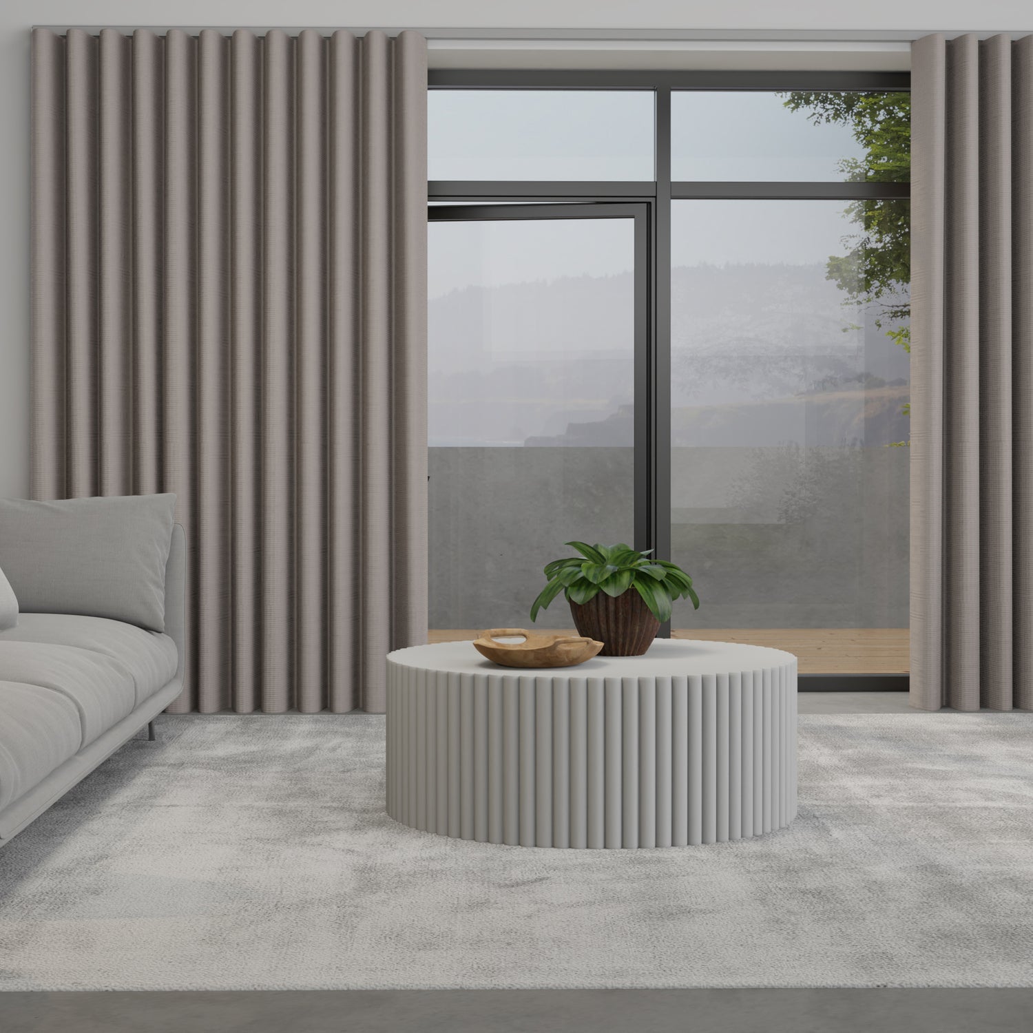 Lavery Made to Measure Wave Curtain + FREE Track Platinum