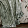 Laura Ashley Liberton 130cm x 170cm Throw Sage Green