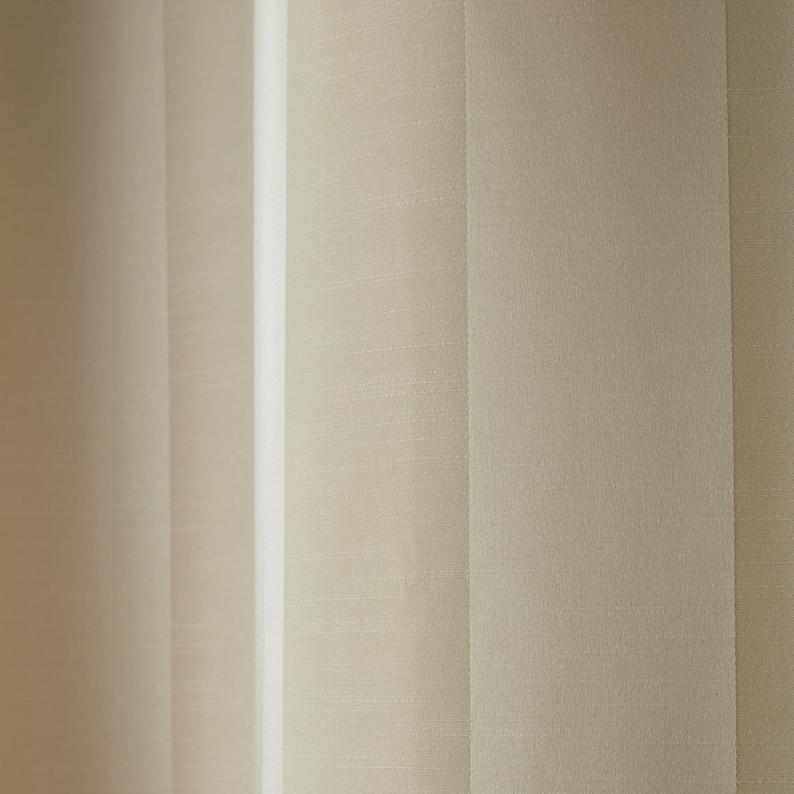Laura Ashley Lille Stripe Ready Made Pencil Pleat Curtains Oyster