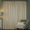 Laura Ashley Lille Stripe Ready Made Pencil Pleat Curtains Oyster