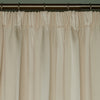 Laura Ashley Lille Stripe Ready Made Pencil Pleat Curtains Oyster