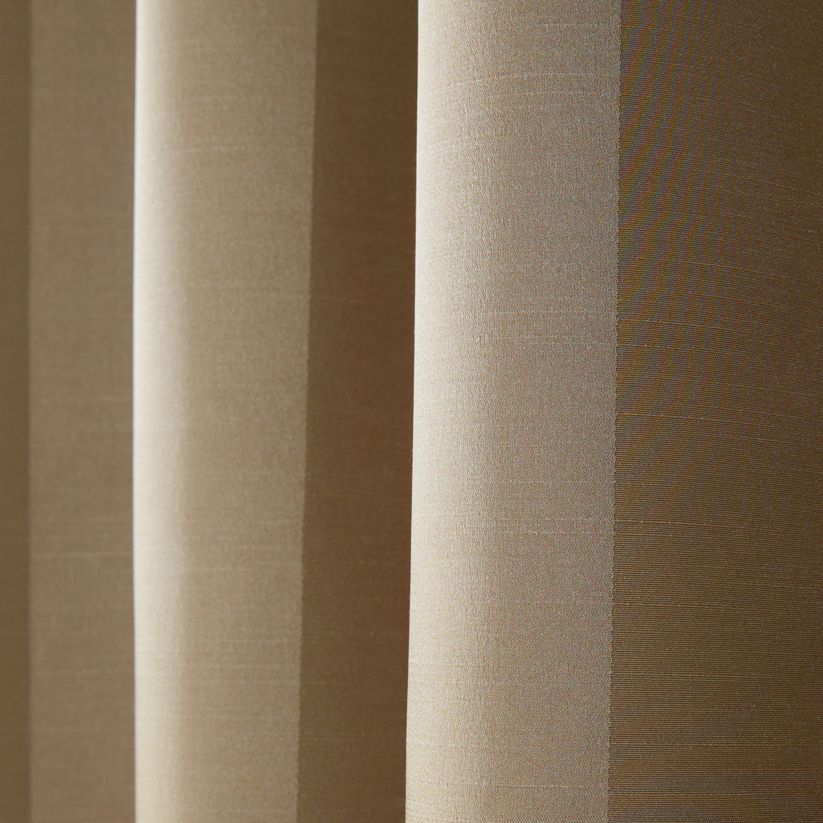 Laura Ashley Lille Stripe Ready Made Pencil Pleat Curtains Truffle Natural