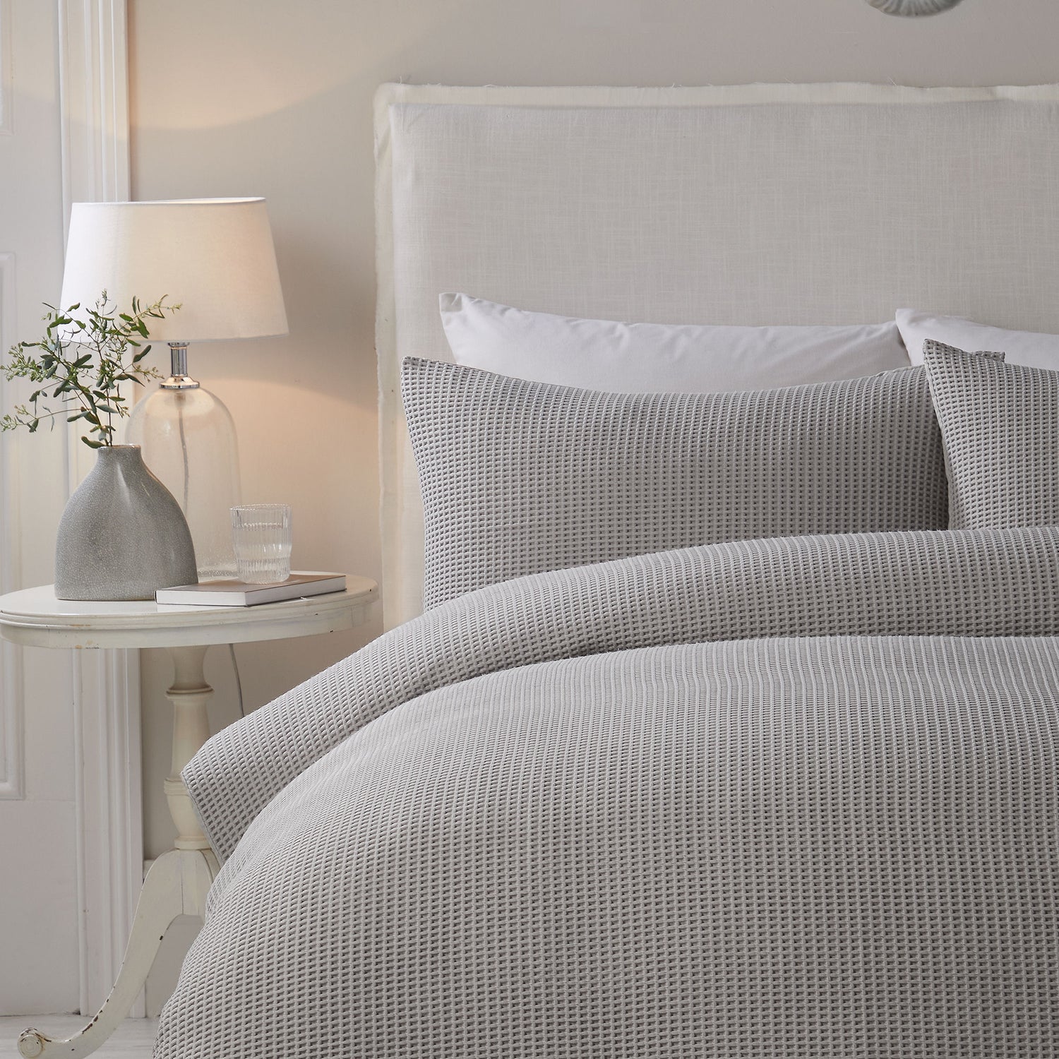 Serene Lindly Duvet Cover Bedding Set Silver