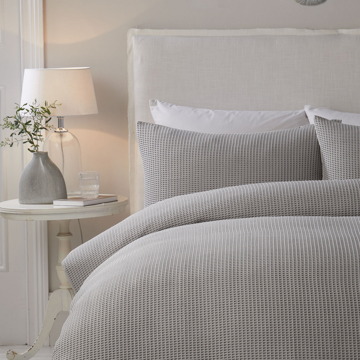 Serene Lindly Duvet Cover Bedding Set Silver