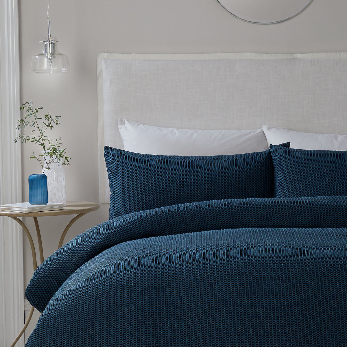 Serene Lindly Duvet Cover Bedding Set Navy
