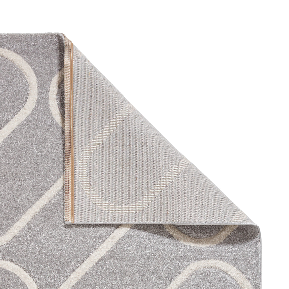 Catherine Lansfield Linear Curve Modern Geometric Rug Grey