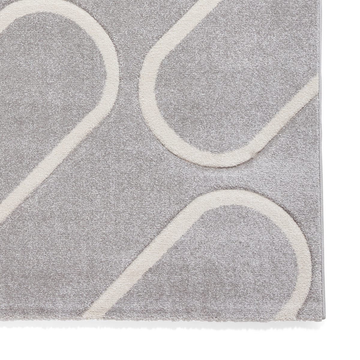 Catherine Lansfield Linear Curve Modern Geometric Rug Grey