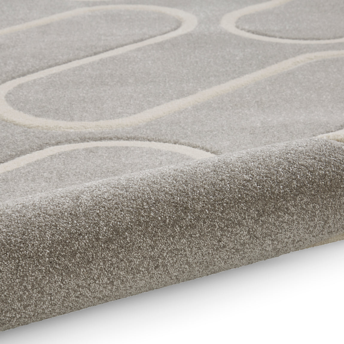 Catherine Lansfield Linear Curve Modern Geometric Rug Grey