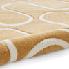 Catherine Lansfield Linear Curve Modern Geometric Rug Ochre