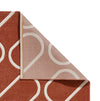 Catherine Lansfield Linear Curve Modern Geometric Rug Terracotta